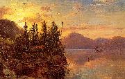  Lake George at Sunset 1862 Regis-Francois Gignoux